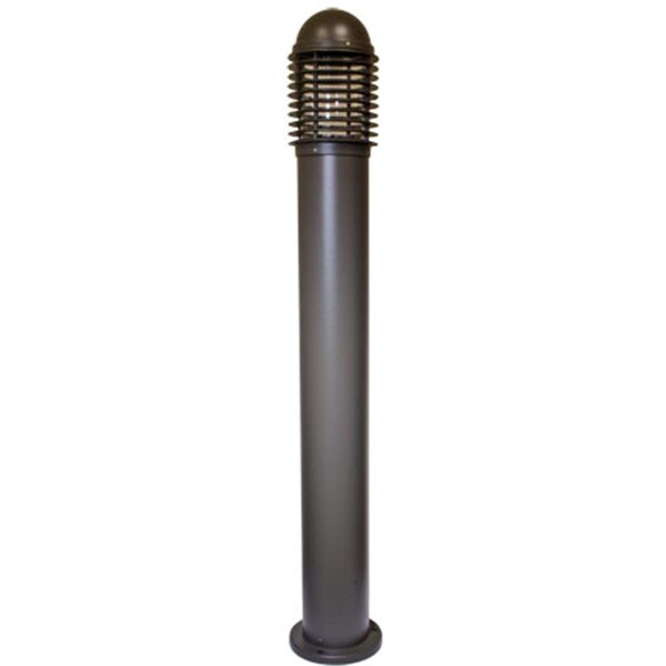 Feeltheglow Powder Coated Cast Aluminum Bollard Light, Bronze - 43.25 x 6.69 x 6.69 in. FE2563020 - main